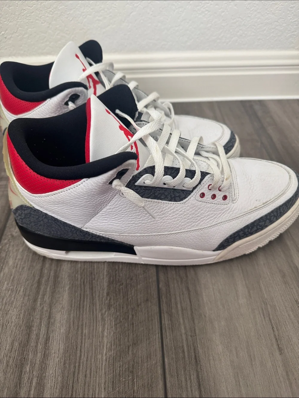 Air Jordan 3 Retro SE Fire Red Denim 2020 Men’s Size 13 CZ6431-100